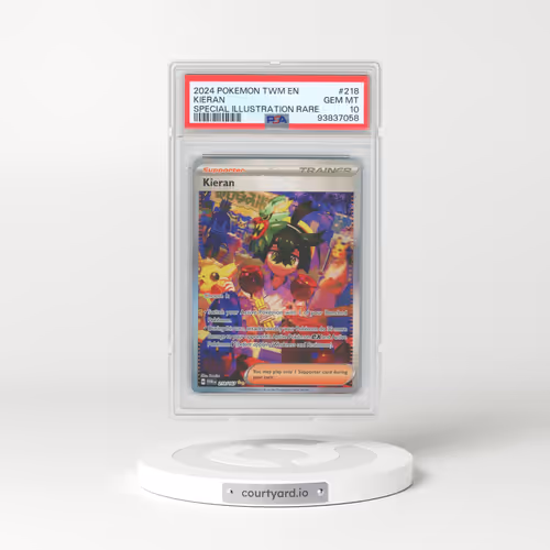 2024 Pokémon Twm EN-Twilight Masquerade #218 Kieran - Special Illustration Rare (PSA 10 GEM MINT)