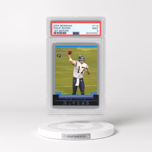 2004 Bowman #113 Philip Rivers - 1st Edition (PSA 9 MINT)