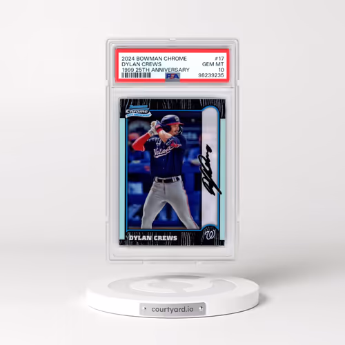 2024 Bowman Chrome 1999 Bowman Chrome 25th Anniversary #17 Dylan Crews (PSA 10 GEM MINT)