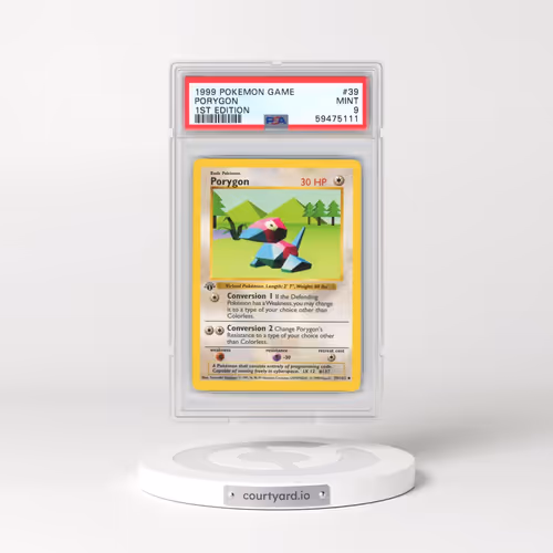 1999 Pokémon Game #39 Porygon - 1st Edition (PSA 9 MINT)