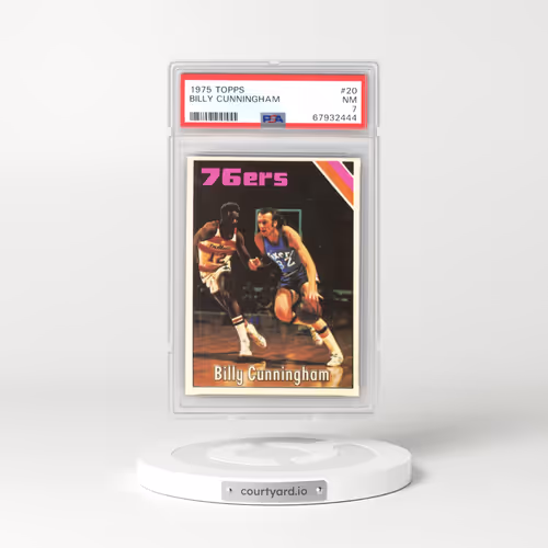 1975 Topps #20 Billy Cunningham (PSA 7 NM)