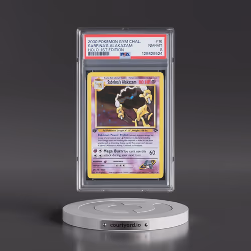 2000 Pokémon Gym Challenge #16 Sabrina's Alakazam - 1st Edition Holo (PSA 8 NM-MT)