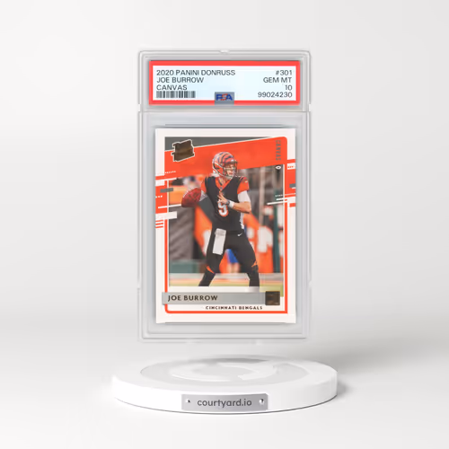 2020 Panini Donruss #301 Joe Burrow - Canvas (PSA 10 GEM MINT)