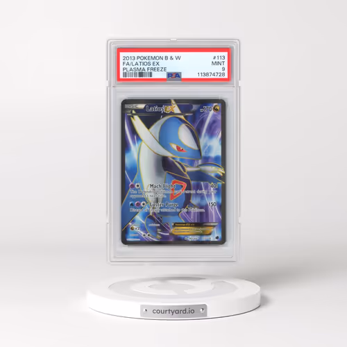 2013 Pokémon Black & White Plasma Freeze #113 Latios EX - Holo Full Art (PSA 9 MINT)