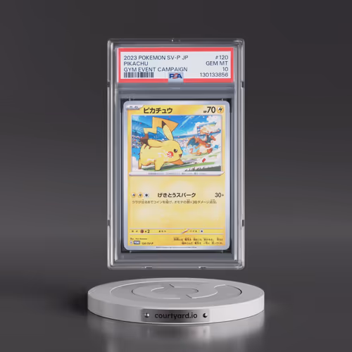 2023 Pokémon SV-P Promo #120 Pikachu - Gym Event Campaign (PSA 10 GEM MINT)