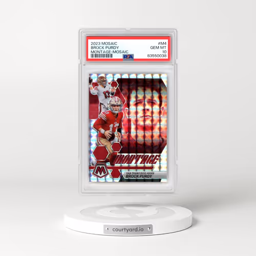 2023 Panini Mosaic Montage #M4 Brock Purdy - Mosaic (PSA 10 GEM MINT)
