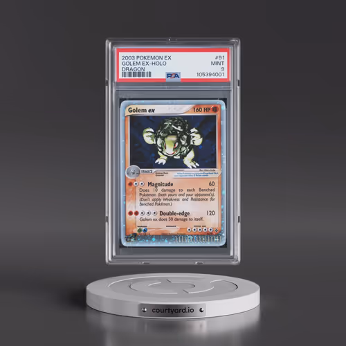 2003 Pokémon EX Dragon #91 Golem EX - Holo Holo (PSA 9 MINT)