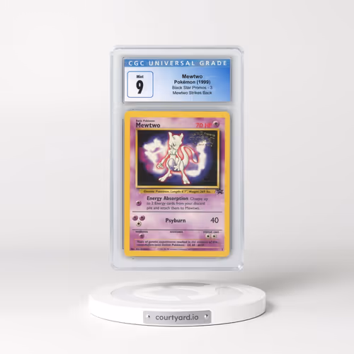 1999 Black Star Promos #3 Mewtwo - Mewtwo Strikes Back (CGC 9 MINT)
