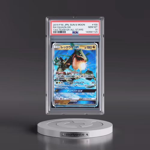 2019 Pokémon Sun & Moon Tag Team GX All Stars #100 Rayquaza GX - Holo (PSA 10 GEM MINT)