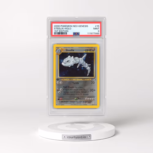 2000 Pokémon Neo Genesis #15 Steelix - 1st Edition Holo (PSA 9 MINT)