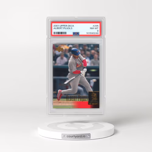 2001 Upper Deck #295 Albert Pujols (PSA 8 NM-MT)