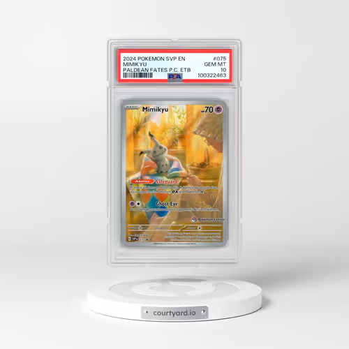 2024 Pokémon Svp EN-SV Black Star Promo #075 Mimikyu - Paldean Fates Pokemon Center Elite Trainer Bo