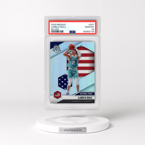 2020 Panini Mosaic #257 LaMelo Ball - Silver (PSA 10 GEM MINT)