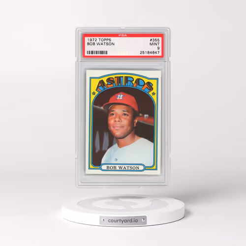 1972 Topps #355 Bob Watson (PSA 9 MINT)