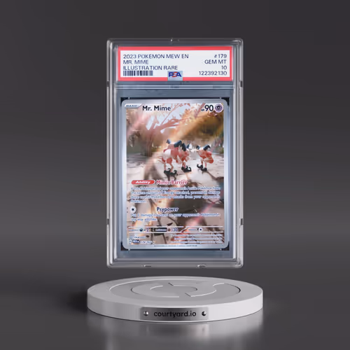 2023 Pokémon Mew EN-151 #179 Mr. Mime - Illustration Rare (PSA 10 GEM MINT)