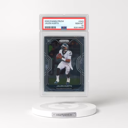 2020 Panini Prizm #343 Jalen Hurts (PSA 10 GEM MINT)