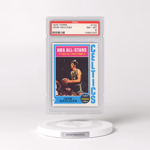 1974 Topps #100 John Havlicek (PSA 8 NM-MT)