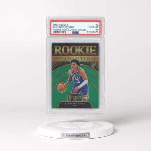 2023 Panini Select Rookie Revolution #2 Keyonte George - Green Prizm (PSA 10 GEM MINT)