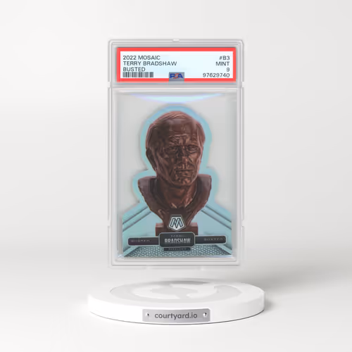 2022 Panini Mosaic Busted #B3 Terry Bradshaw (PSA 9 MINT)