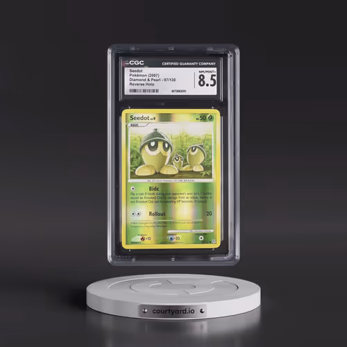2007 Diamond & Pearl #97/130 Seedot - Reverse Holo (CGC 8.5 NM-MT+)