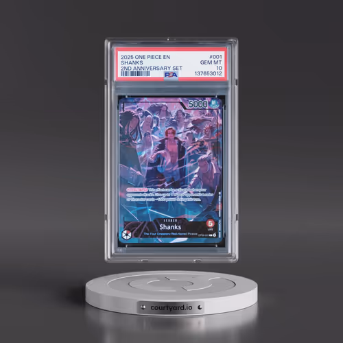 2025 One Piece English Version 2nd Anniversary Set #001 Shanks (PSA 10 GEM MINT)