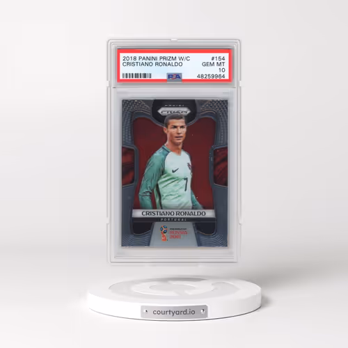2018 Panini Prizm World Cup #154 Cristiano Ronaldo (PSA 10 GEM MINT)
