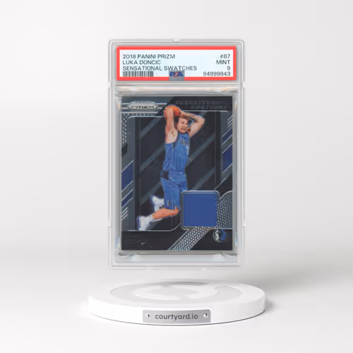 2018 Panini Prizm Sensational Swatches #87 Luka Doncic (PSA 9 MINT)