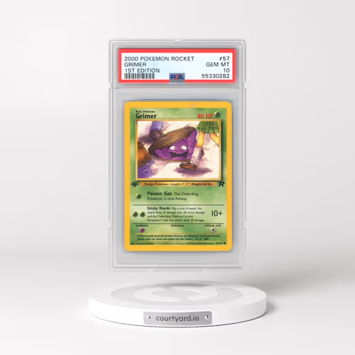2000 Pokémon Rocket #57 Grimer - 1st Edition (PSA 10 GEM MINT)