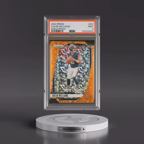 2024 Panini Prizm #301 Caleb Williams - Disco Prizm (PSA 9 MINT)