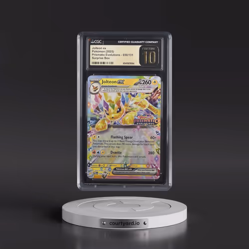 2025 Pokémon Pre EN-Prismatic Evolutions #030 Jolteon EX - Holo Surprise Box Exclusive (CGC 10 PRIST