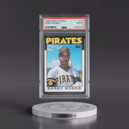 1986 Topps Traded #11T Barry Bonds (PSA 8 NM-MT)