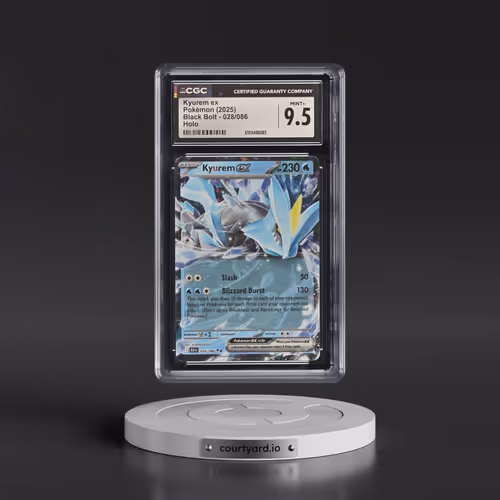 2025 Black Bolt - BLK EN #028/086 Kyurem ex - Holo (CGC 9.5 MINT+)