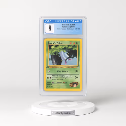 2000 Gym Heroes #74/132 Brock's Zubat - 1st Edition 1st Edition (CGC 9 MINT)