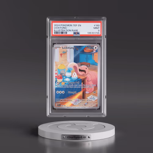 2024 Pokémon Tef EN-Temporal Forces #180 Lickitung - Illustration Rare (PSA 9 MINT)
