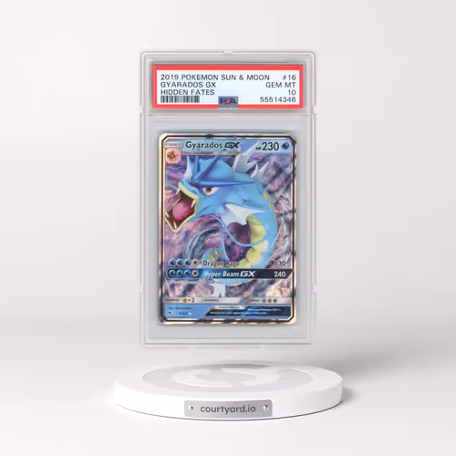 2019 Pokémon Sun & Moon Hidden Fates #16 Gyarados GX - Holo (PSA 10 GEM MINT)