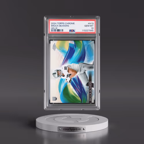 2024 Topps Chrome Helix #H13 Brock Bowers (PSA 10 GEM MINT)