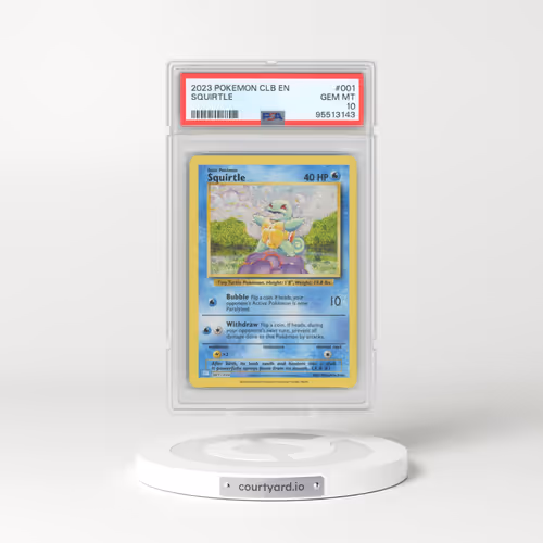 2023 Pokémon Clb-Trading Card Game Classic Blastoise & Suicune EX Deck #001 Squirtle (PSA 10 GEM MINT)