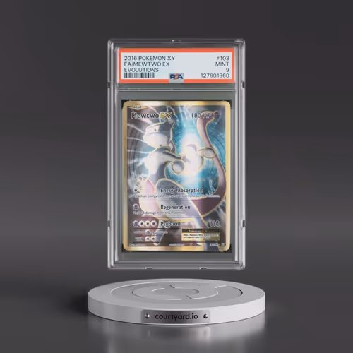 2016 Pokémon XY Evolutions #103 Mewtwo EX - Holo Full Art (PSA 9 MINT)
