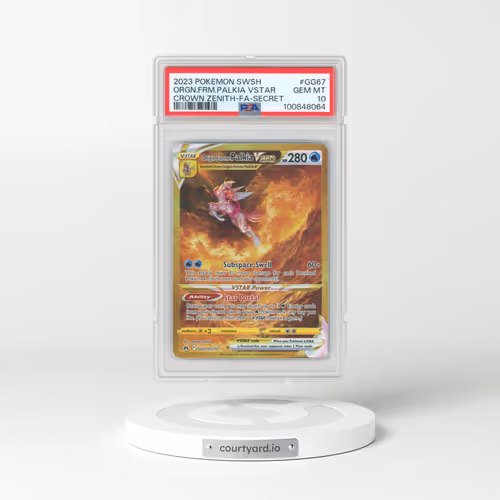 2023 Pokémon Sword and Shield Crown Zenith #GG67 Origin Forme Palkia Vstar - Full Art Secret (PSA 10 GEM MINT)