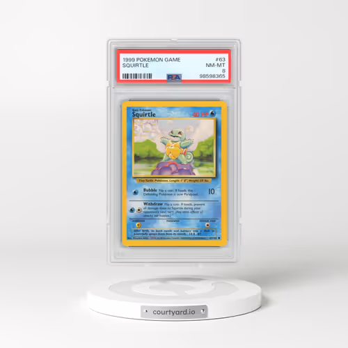 1999 Pokémon Game #63 Squirtle (PSA 8 NM-MT)
