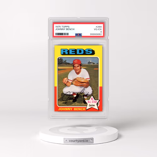 1975 Topps #260 Johnny Bench (PSA 4 VG-EX)