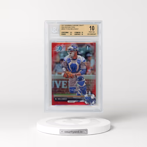 2017 Bowman Chrome Draft Red Refractors #BDC172 MJ Melendez (BGS 10 PRISTINE)