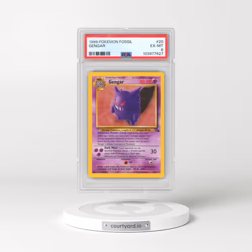 1999 Pokémon Fossil #20 Gengar (PSA 6 EX-MT)