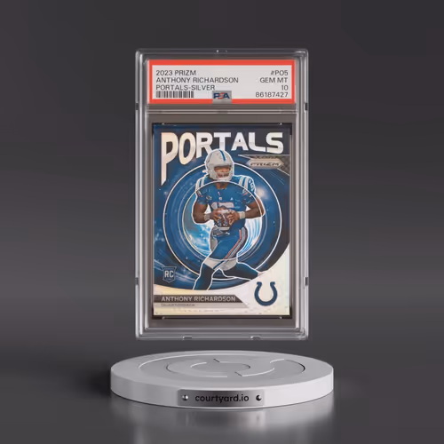 2023 Panini Prizm Portals #PO5 Anthony Richardson - Silver Prizm (PSA 10 GEM MINT)