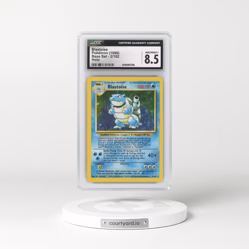 1999 Base Set #2 Blastoise - Holo (CGC 8.5 NM-MT+)