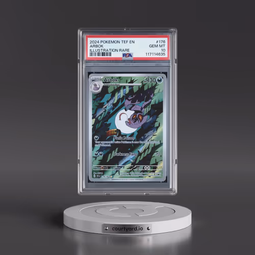 2024 Pokémon Tef EN-Temporal Forces #176 Arbok - Illustration Rare (PSA 10 GEM MINT)
