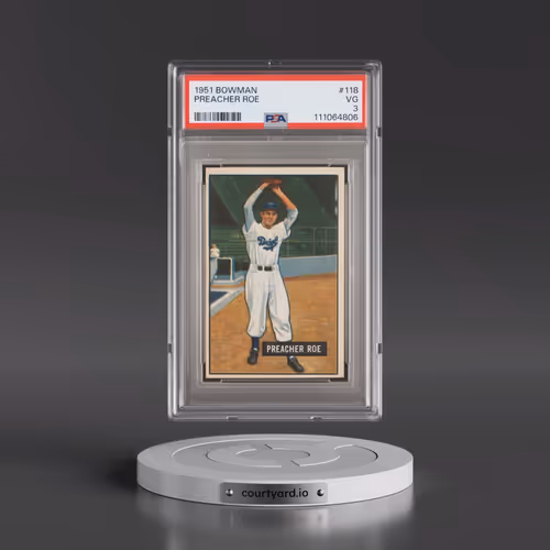 1951 Bowman #118 Preacher Roe (PSA 3 VG)