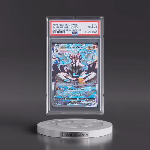 2021 Pokémon Sword & Shield Battle Styles #170 Rapid Strike Urshifu Vmax - Full Art Secret (PSA 10 G