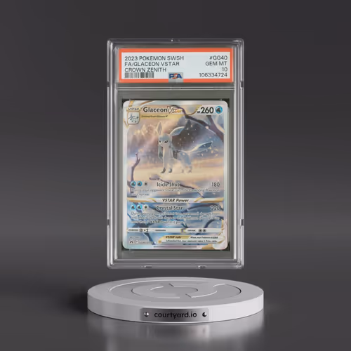 2023 Pokémon Sword and Shield Crown Zenith #GG40 Glaceon Vstar - Full Art (PSA 10 GEM MINT)
