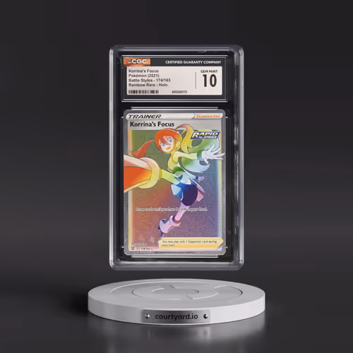 2021 Battle Styles #174/163 Korrina's Focus - Rainbow Rare Holo (CGC 10 GEM MINT)
